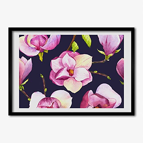 Tableau Décoratif Magnolia 70x50 cm Tulup pour Créer un Salon Cosy et Moderne