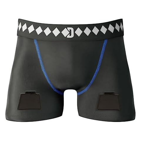 Diamond MMA Hockey Jock Short With Built-in Jock Strap & Athletic Cup Pocket (X-Large) Cover