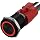 APIELE 16mm Momentary Black Push Button Switch On Off with 12V LED Angel Ring Head for 16mm 0.63