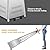 Pyramid Patio Heater with Wheels, Quartz Glass Tube Outdoor Heaters for Patio with Triple Protection System, CE & ETL Certified, 89 Inch LP Propane Tower Heater T for Commercial Residential, Silver