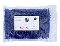 Glasstein, rund, silberfarben, Marineblau, 3,0 mm, 8/0, 500 g.