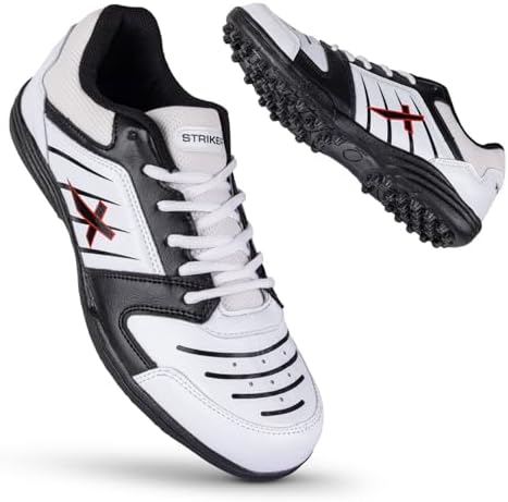 Vector X Striker Cricket Shoes for Men & Boys Synthetic Leather Upper PVC Sole Studs Lace up Closure Lightweight & Durable Sports Shoe Ideal for Turf, Ground & Hard Surfaces