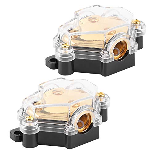 Bloque de distribución de energía divisor de 3 vías 1 en 3 salidas audio automóvil 2 piezas