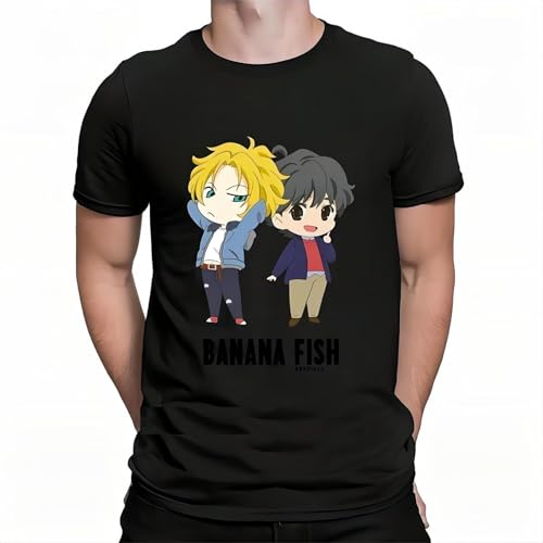 Banana Fish T Shirt Fun Printing Funny Casual Men Fashions Tee Shirt Funny Shirts Top Tee Anti - Wrinkle Origin