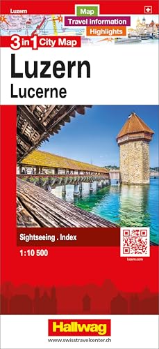Lucerne 3 in 1 CityMap: Map, Travel information, Highlights, Sightseeing, Index (3 in 1 City maps)
