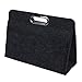 Produktbild Homie Filz Insert Taschen für Handtasche Make Up Organizer Tragbare Kosmetiktasche Mädchen Toilettenartikel Aufbewahrungstaschen Frauen Handtaschen Kosmetikerin, Dunkelgrau