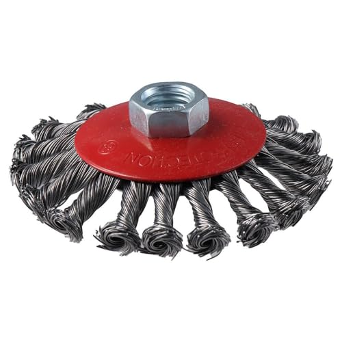 Image of 4 Inch Twist Knotted Wire Wheel Brush,Twisted Wheel Wire Brush,Wire Wheel Cup Brush Set for Tasks Such As Grinding, Polishing, and Rust Removal