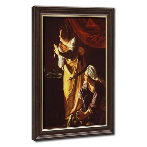Impression sur toile Judith et sa servante par Artemisia Gentileschi cadre 20x30 cm