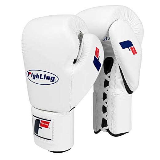 Fighting Sports Fury Professional Lace Training Gloves, White, 16 oz