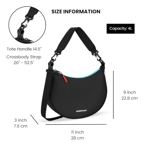Sherpani Mina, Medium Crescent Bag, Shoulder Bag for Women (Chromatic) by Sherpani - Used condition - Image 3