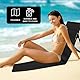 Bcuuozeeing Strandmatte mit Rückenlehne, KlappbarStrandstuhl, Sitzkissen Outdoor Stuhl, 600D Oxford-Gewebe Strandliege LeichtBodenstuhl, Geeignet für Sitzunterlage Outdoor fur Camping