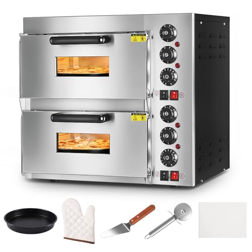 Commercial 12-Inch Stainless Steel Double Layer Pizza Oven