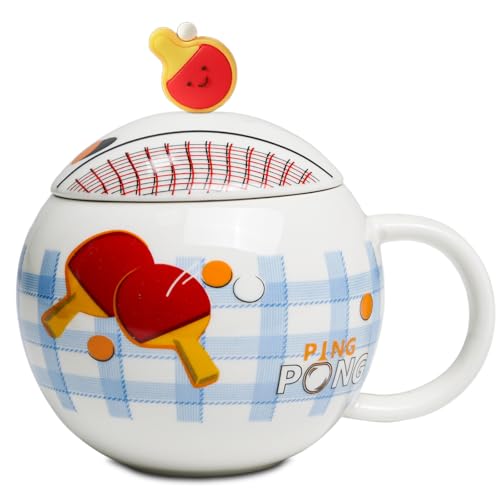 ZONSUSE Taza de Café Tenis de Mesa Divertida