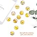 Lesfit Imanes Nevera Pizarra Magnetica Emoji, 12 Pieza Iman Frigorifico de Cristal...