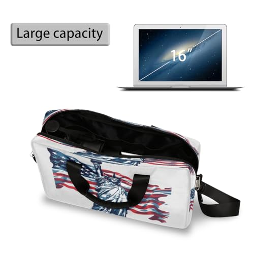 Bolso para laptop 15.6-16 pulg con arte USA miniatura 5
