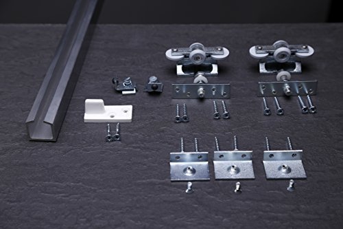 Rail aluminium 150 cm pour porte coulissante pour gagner de l'espace au sol