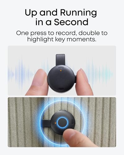 Image of soundcore Work by Anker, Coin-Sized AI Voice Recorder, 64 GB, MFi Certified
