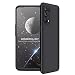 Produktbild GOGME Hülle für Oppo Find X3 Lite Hülle, [Fallschutz, rutschfest] Mattierte Seidig TPU Ultra-dünne Stylische Handyhülle Case, Harter PC Silikon Stoßfest Schutzhülle, Schwarz