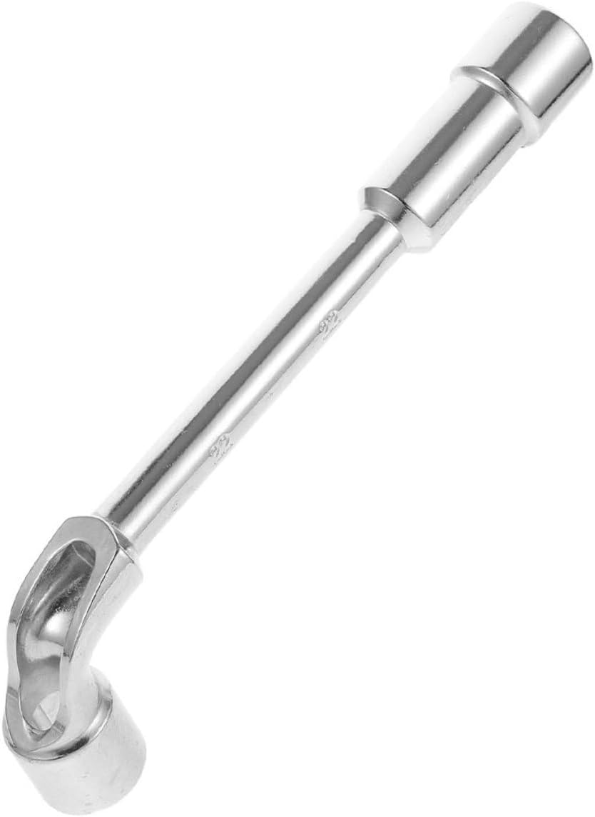 L-shaped 21mm Socket Wrench Tire Installer Tool Automotive Lug Wrench for Car and Motorcycle Tire Repair and Changing