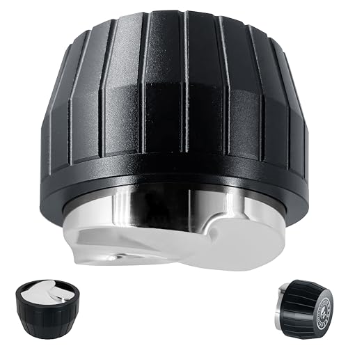 NEOUZA lejek do kawy - grawitacyjny, samoadaptacyjny do portafiltra espresso, poziomnik z podstawą w kształcie 3-listkowego koniczyny (58mm)