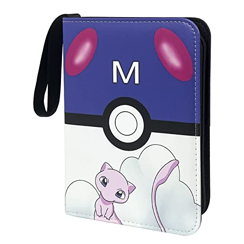 GZKTY Sammelalbum, Karten Hlater Buch, Kartenordner Aufbewahrungstasche Hülle für Pokemon Sammelkarten, 50 Seiten 400 Karten, Album Cover