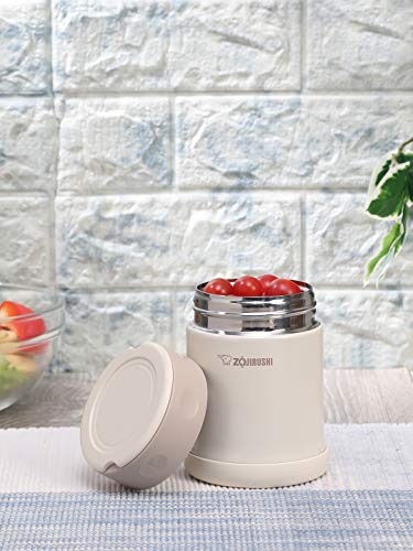 Zojirushi Frasco de aço inoxidável, 345 ml, creme