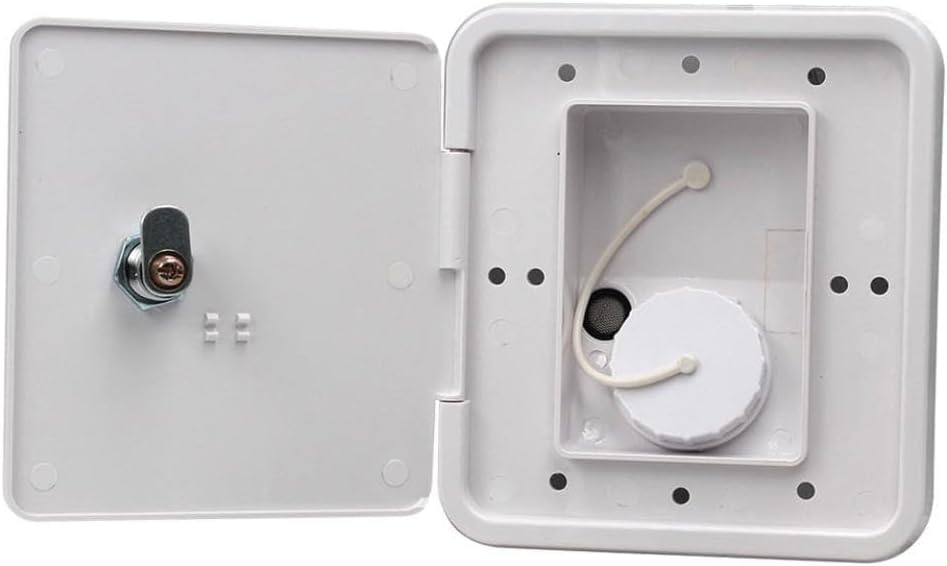 White Gravity Plastic City Water Tank Inlet Camper RV Lock Door Compatible with White Gravity Plastic City Water Tank