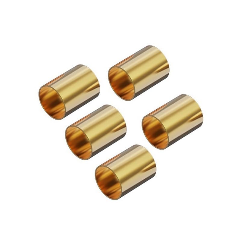 5 Stück Messingrohre 38mm Außendurchmesser - 1mm Wandstärke, 6-40mm Länge