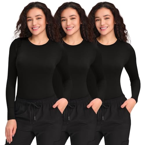 COZYFIT 3 Pack Scrub Undershirts Long...