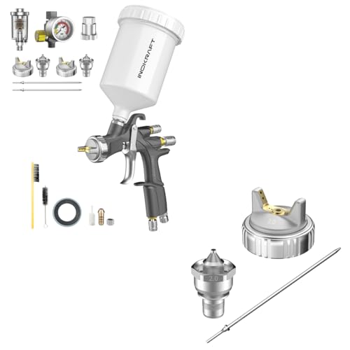 InoKraft D1 LVLP Spray Gun Premium Kit & 2.0mm Nozzle Set