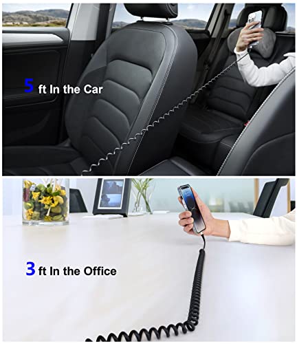Coiled Lightning Cable 3Ft, 2 Pack Iphone Charger Cable For Car, [Apple Mfi Certified] Short Retractable Chargingg Cord Compatible With Iphone 14/13/12/11 Pro Max/Xs Max/Xr/Xs/8/Ipad/Ipod/Carplay #TOP6