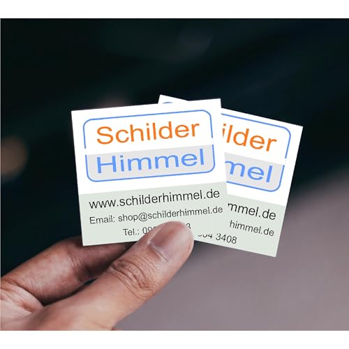 NEU! Individuell gestaltbare Aufkleber – selbstklebend, wetterfest, glänzend – viele Größen und Mengen (3×3 cm bis 130×130 cm und 1 bis 1000 Stück wählbar)