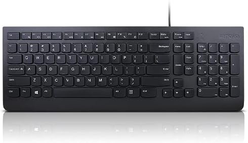 Lenovo QWERTY USB Keyboard KU-1619 Black Keyboard 105