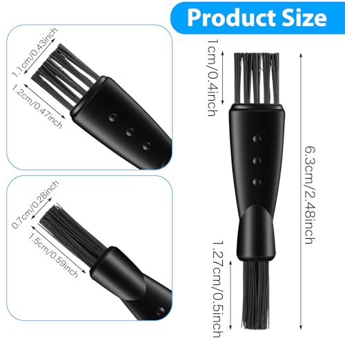 30 Stück Rasierer Pinsel Reinigung | Schwarz PP Rasierpinsel | Elektrorasierer Rasierer Reinigungsbürste - Ideal für Bartpflege und Staubentfernung