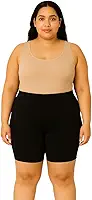 Bermuda Anágua Plus Size Cós Alto Short Segunda Pele Feminino Cintura Alta Não Marca Anti Atrito Nas Coxas