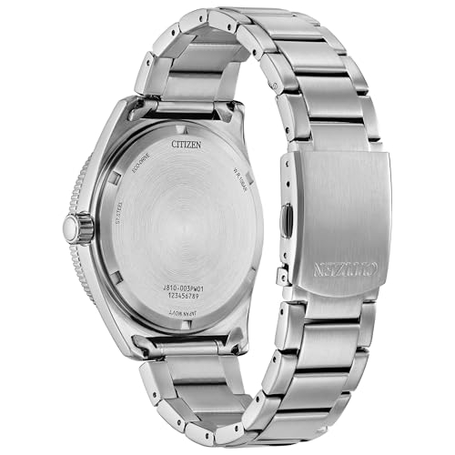 Image of Citizen Mens Eco-Drive Terra Force, Silver-Tone Stainless Steel Case & Bracelet with Blue Dial (Model: AW1886-59L)