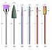 6pcs Nail Drill Bits Set, FORTMATE 3/32 Inch Diamond Cuticle Electric Nail File, Acrylic Gel Nail Tech Bits Kit, Manicure Pedicure Remover Tools,Salon Home Nail Care Supplies
