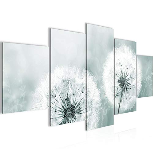 Image of Dandelion Image Non-Woven 5 Pieces Nature Gray blue Bedroom Hall 207153b