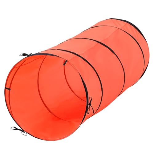 VEVOR Hunde-Agility-Trainingsausrüstung, 5-teiliges Kombinationsset mit verstellbaren hohen Hürden, 6 Slalomstangen, Tunnel, Sprungring, Pausenbox, Pfeife, faltbarer Schüssel, Welpen-Hindernisparcours