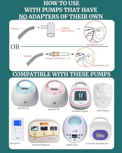 Adaptadores de tubos para extractores de leche portátil miniatura 5