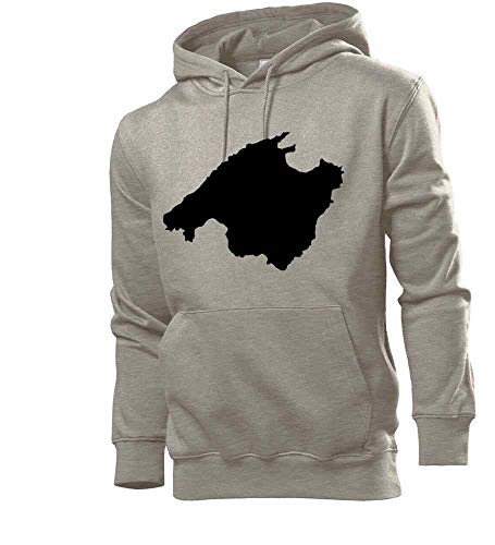 Sweat-shirt à capuche gris homme Mallorca en taille XXL par Generisch