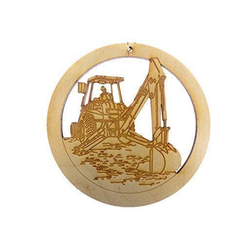 Backhoe Operator Ornament - Backhoe Operator Gift - Backhoe Operator Christmas Ornament - Construction Ornaments