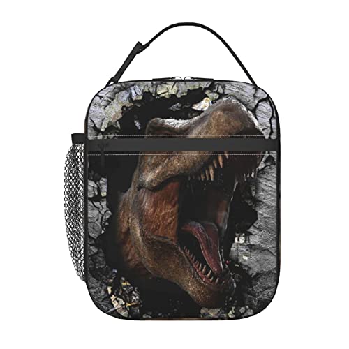 Yetta Yang 3D Dinosaur Trex Dino Portable Lunch Bag Insulated Lunch Box Reusable Totes For Women Men Work Picnic Camping #TOP1