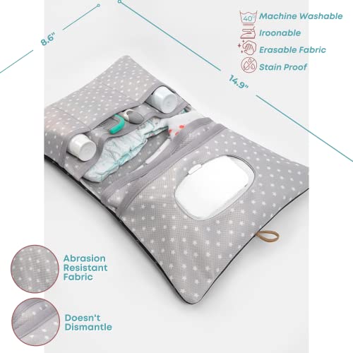 Organizador de bolsa de bebê Hamur, bolsa portátil de fraldas para carrinho de bebê para viagem, uni