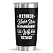 Veryhomy Retirement Gifts For Men - Retired Under New Management See Wife For Details Tumblers, 20 Oz Coffee Tumbler For Husband Dad Coworker, Funny Leaving Job Gift, Quitter, Stainless Steel Tumbler