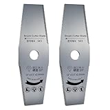 高耐久性 SK5鋼製 草刈り機替え刃 305mm 2枚刃 2個セット シュレッダーブレード 刈払機刃 替刃 替え刃 草刈機用 草刈り用 刈払機パーツ 草刈り工具 農業用具 園芸用具 刈払い機部品 刈払い用 替え刃セット DIY工具