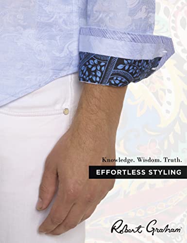 Robert Graham Men's Wave You Long-Sleeve Woven Shirt, Light Blue #TOP4