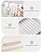 Lolalet 2-Layer Jewelry Box Organizer for Women Girls, Jewelry Storage Case Holder with Drawers for Necklaces Ring Earrings Bracelet Watch, Gifts for Galentines Valentines Girlfriend Wife -Beige