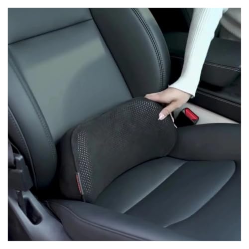 Soporte lumbar para coche con protector de espalda transpirable y cojín blanco 7