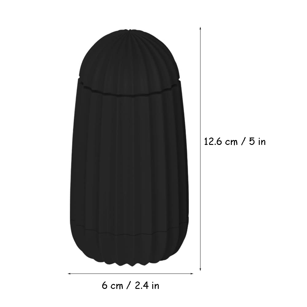 Distributore di Stuzzicadenti, Porta Stuzzicadenti Automatico, Porta Stuzzicadenti, con Funzione Stuzzicadenti Pop Up Automatico, per Uffici, Ristoranti, Bar, caffè, Hotel, Matrimoni (Nero)